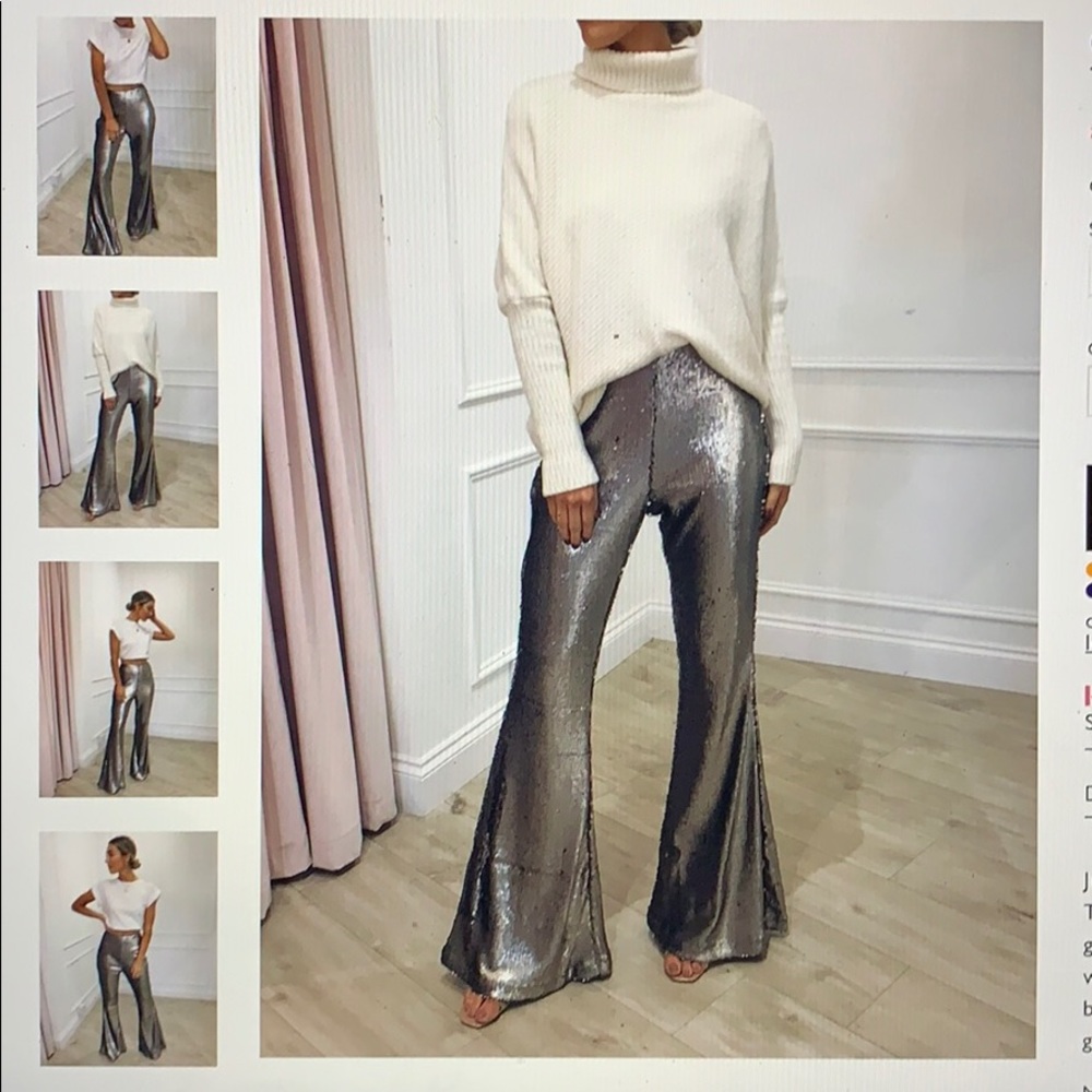 Sequin bell bottom pants (Fun for NYE)